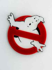Ghostbusters 3D Logo Display for m Action Figures, LEGO, Comics. 6 Inches