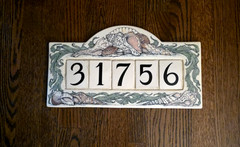 VINTAGE Santa Barbara Ceramic Address Plaque Sea Shells Ocean 1994 15.5″ X 8.5″