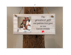 PERSONALISED PHOTO PLAQUE. BIRTHDAY GIFT for SISTER, FRIEND, BROTHER, SIBLING