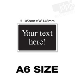 CUSTOM MADE PERSONALISED TEXT SIGN – 3 SIZE OPTIONS – FREE DESIGN