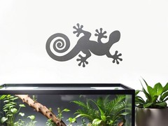 GECKO — Metal Plasma Cut Lizard Silhouette Wall Art Southwest Decor Stencil