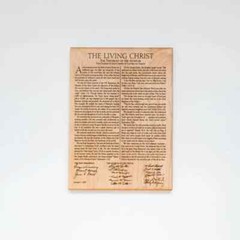 Lds Living Christ on Maple Wood Size 14×20