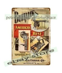 1880s Buffalo Forge NY Blacksmith Equipment metal tin sign southwestern decor