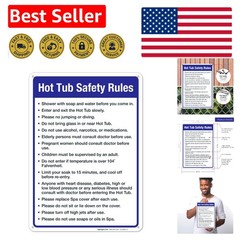 10×14 Inch Pool Safety Sign – Durable, Fade-Resistant Aluminum for Outdoors