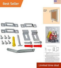 3 Point Security Hanging System for Artwork – Includes All Hardware & Wrench