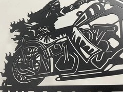 Personalized Motorcycle Metal Sign Custom Biker Name Wall Art Garage Decor Gift