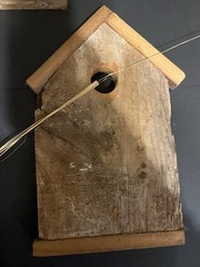 Set If 3 Rustic Birdhouse Decor Reclaimed Barn wood Primitive Farmhouse Decor