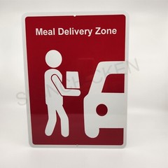 MEAL DELIVERY ZONE sign – Chick-Fil-A style sign, funny sign, foodie, chicken