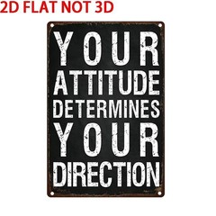 2D Flat Metal Sign 20.32X30.48 cm Wall Decor