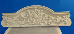 Wall Decor Plaque Floral French Motive Neoclassical Resin Plaster Like 29″