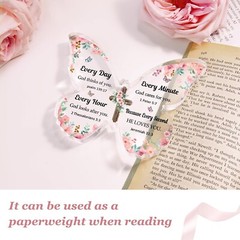 Christian Gifts for Women Faith, Beautiful Butterfly Acrylic Plaque Sign, Inspir