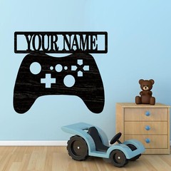 Personalized Game Controller Name sign, Wood plaque sign,wood Crafts