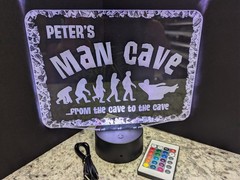 Man Cave Large Customizable L.E.D. Sign Display