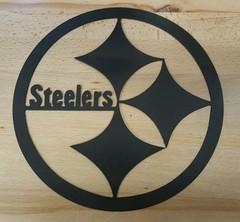 Pittsburgh steelers metal wall art 12″ plasma cut decor sign gift idea