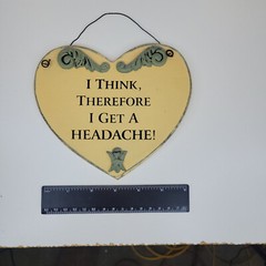 HEART Shaped Wood Sign Home Decor High Relief Applique Leafs