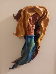 Leather Mermaid Wall Hanger By Joma 19″