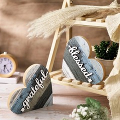 2 Pcs Rustic Decorations for Living Room Home Shelf Mantel Entryway Table, Fa…