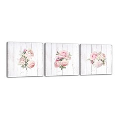 3pc Floral Canvas Print Wall Art Modern Décor For Living Room Gift Ideas 12×12