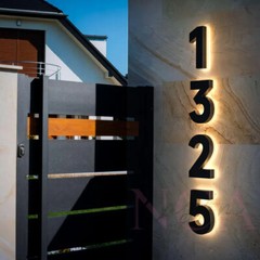Custom Illuminated Address Number Sign Outdoor LED Backlit House Number
