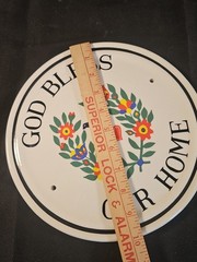 Hex Sign God Bless Our Home Agate 108 California 10″