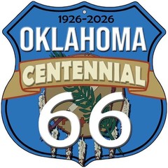 NM AZ IL OK MO KS TX CA Route 66 Centennial 8 Signs 12×12 Metal Highway Shield