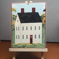 VTG Warren Kimble Brandon House Sakura Country Life Tile Trivet Wall Hang 9×7”