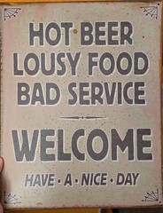 6 Metal decor signs for man cave, garage, or dorm room!