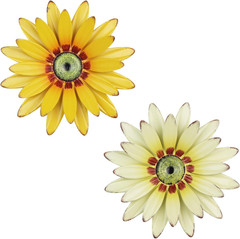 Hogardeck 2 PCS 11″ Metal Sunflower Wall Decor for Indoor Outdoor, Sunflower Kit
