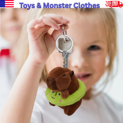 Cute Bear Keychain Bag Charm Plush Animal Pendant Kawaii Gift Purse Accessory