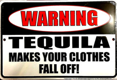 TEQUILA MAKES YOUR CLOTHES FALL OFF Metal sign Party favor prize fun GIFT 54