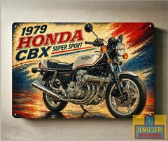 1979 Honda CBX Super Sport Motorcycle Metal Poster 30x20cm Sign