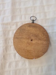 Vintage MCM Bird Wood Wall Plaque Cottage Core Decor 3.5″