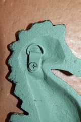 1-Large SEAHORSE Wall Hanging,Plaque ,Beach Decor,Coastal Living,Gifts,BL-77