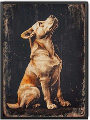 Decor Art Aluminum Tin Metal Signs 8×12 An Angelic Dachshund In Prayer For Bedro