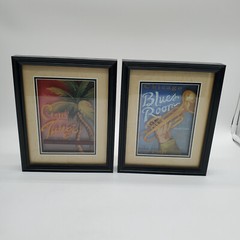 2 3D Shadow Box Chicago Blues and Miami Jazz Clubs Designs Wall Decor