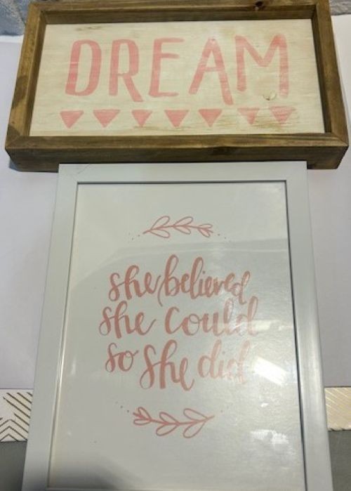 Girls’ Room Wall Decor Bundle – 4‑Piece Set | Dreamy, Inspiring & Ready to Hang!