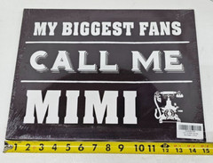 Mimi Gifts, My Biggest Fans Call Me Mimi Canvas Wall Art, Gift for Mimi.