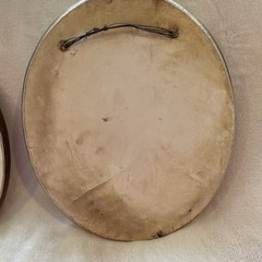 Vintage Decor 2 Wall Plaques Heavy Bronze Colored Painted Chalk Or Plaster Heavy