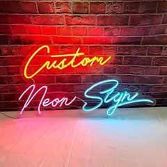 Personalized Custom Neon Sign – LED Light Up Your Name or Logo – Home Decor