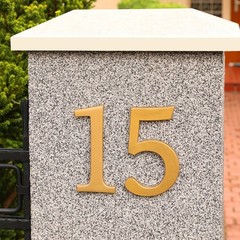 10 Inch House Number, House Address Numbers Sign Large Floating, Black, B