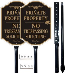 Weather-Resistant Private Property Signs – 14×10 Inches, Easy Installation