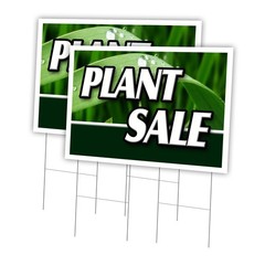 Yard Sign 24″ X 36″ 4mm Waterproof Plastic – 2 Pack for Plant Sale Advertising