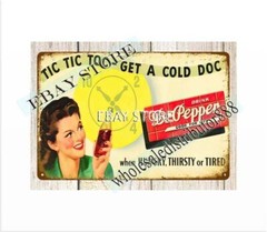 Tic Tic Toc carbonated refreshment soda pop tin sign soda soft drink