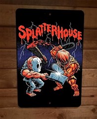 Splatterhouse Art 8×12 Metal Wall Sign Arcade Video Game