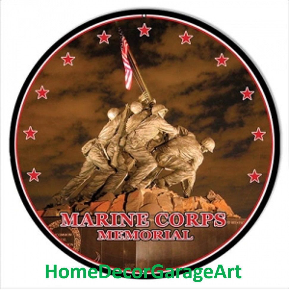 United States Marine Corps Memorial Metal Sign 4 Sizes, Mancave Garage Art