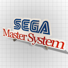 Large Engraved SEGA Master System Logo Video Game Wall Art Collectable Sign