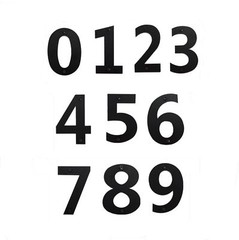 3 Pack 6 Inch Numbers Black Metal Home Business House Street Address Commercial