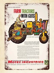 home decor shopping sites 1961 Ad Motec Industries Farm Tractor metal tin sign