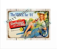 1940s carbonated refreshment pretty girl tin sign soda soft drink