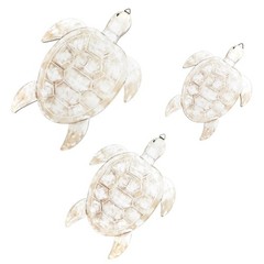 3 Sizes Wooden Sea Turtle Wall Decor Rustic Farmhouse Ocean Turtle Wall Art V…